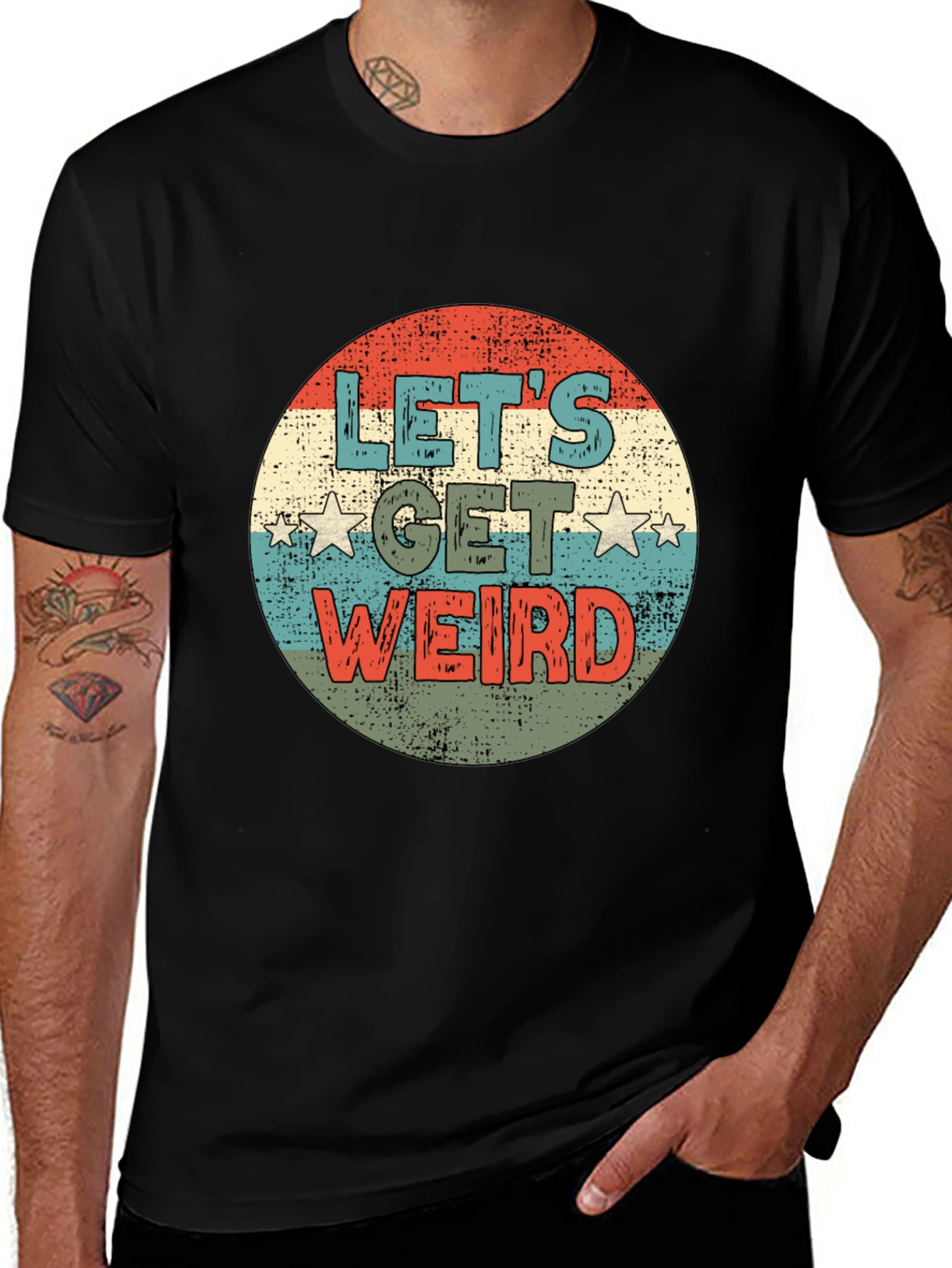 Lets Get Weird Retro Graphic Tee