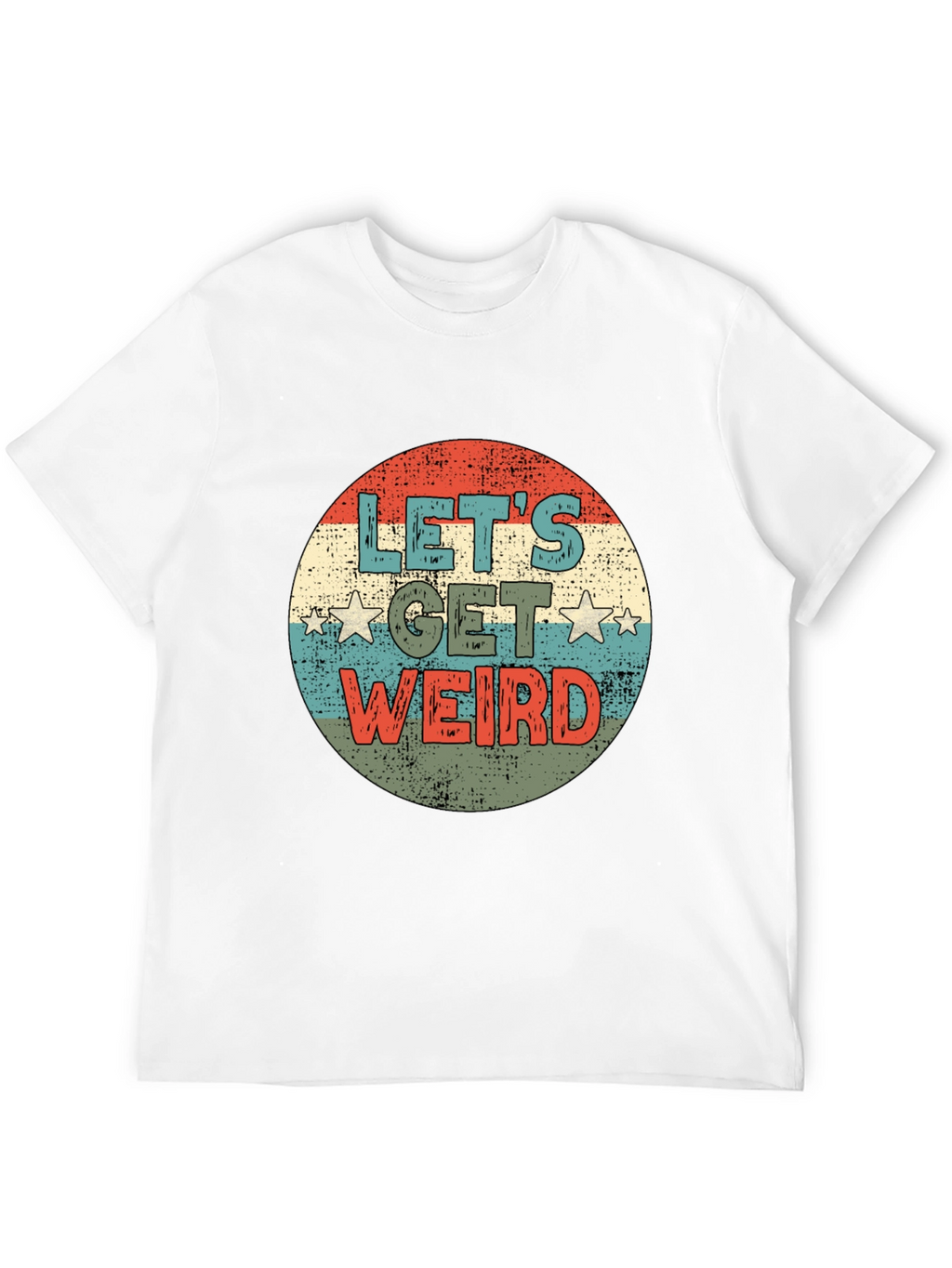 Lets Get Weird Retro Graphic Tee