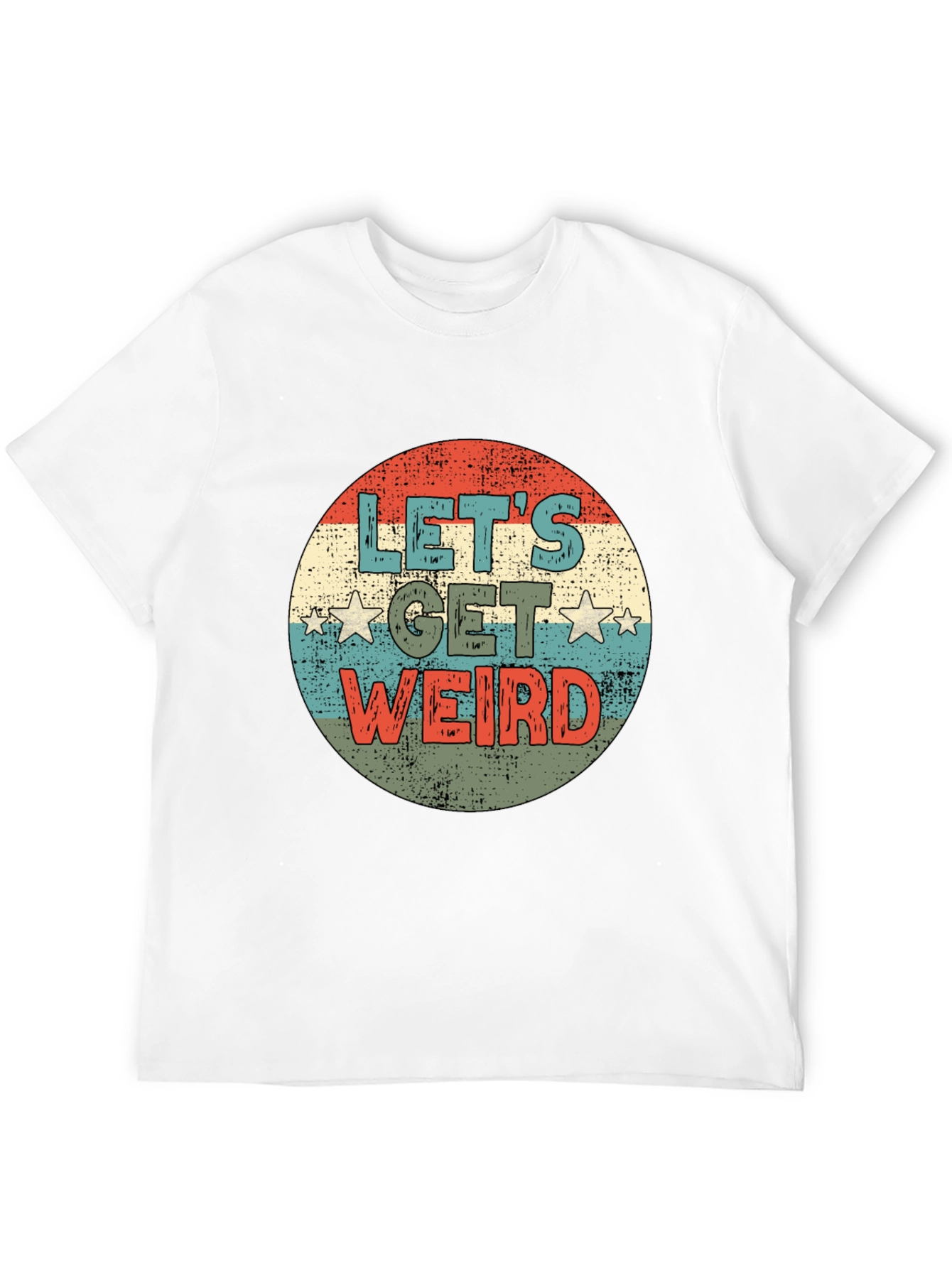 Lets Get Weird Retro Graphic Tee