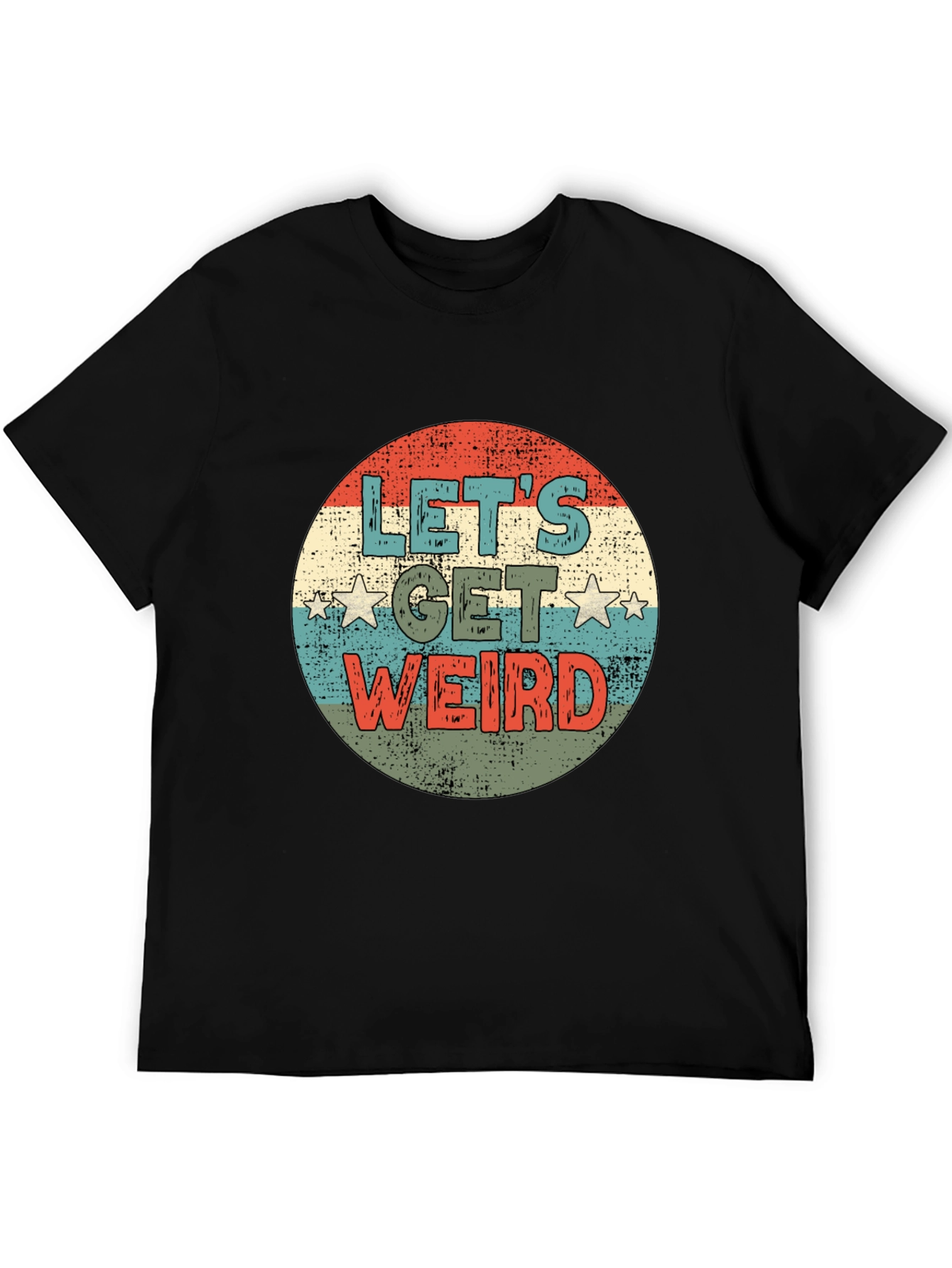 Lets Get Weird Retro Graphic Tee