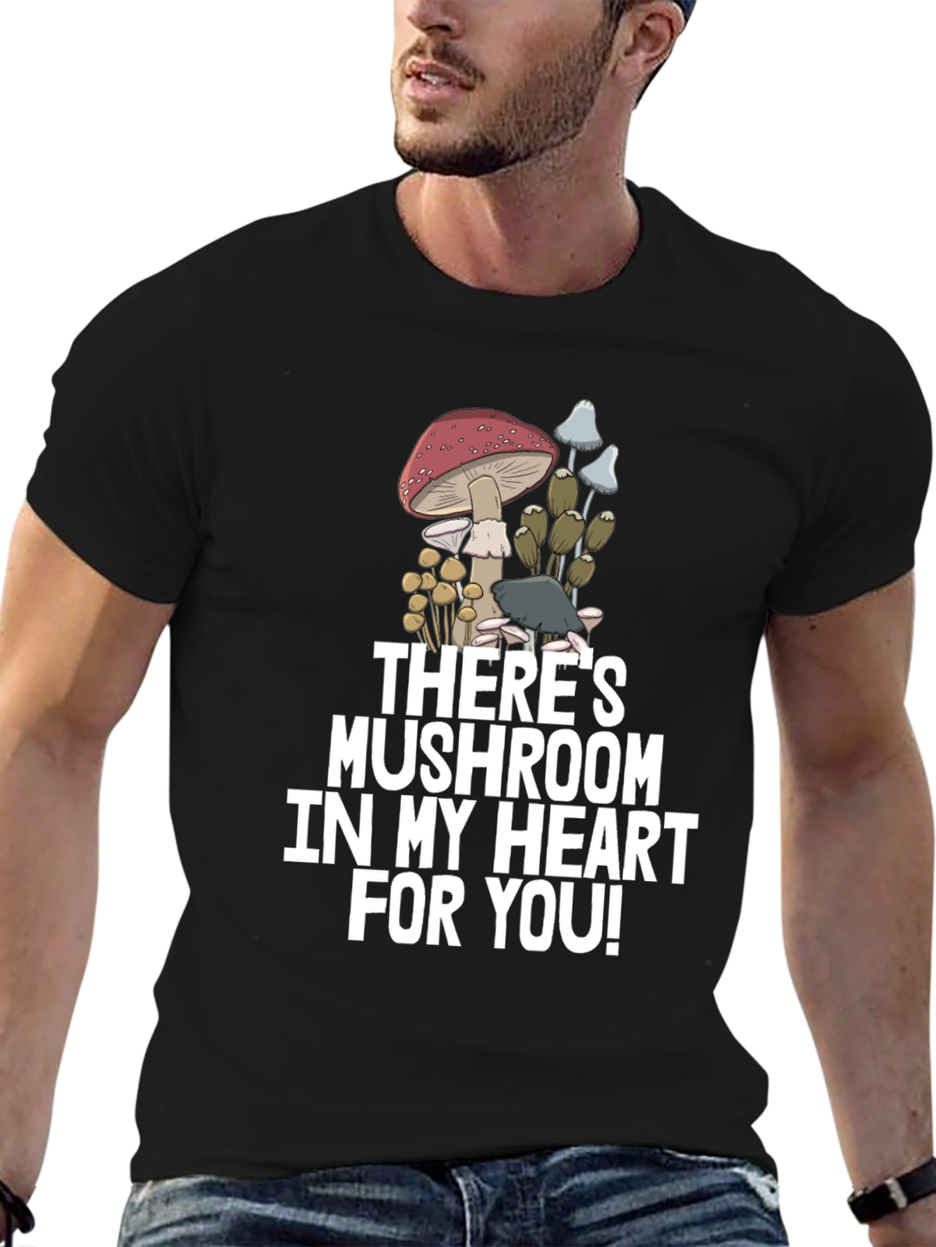 Mushroom Heart Graphic Tee