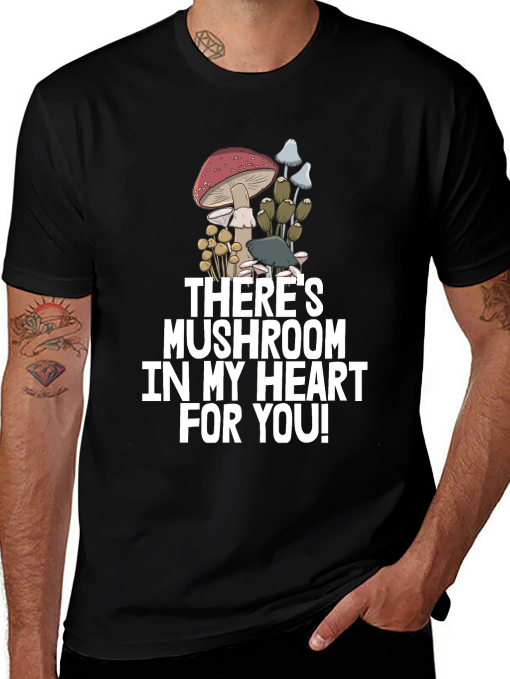Mushroom Heart Graphic Tee