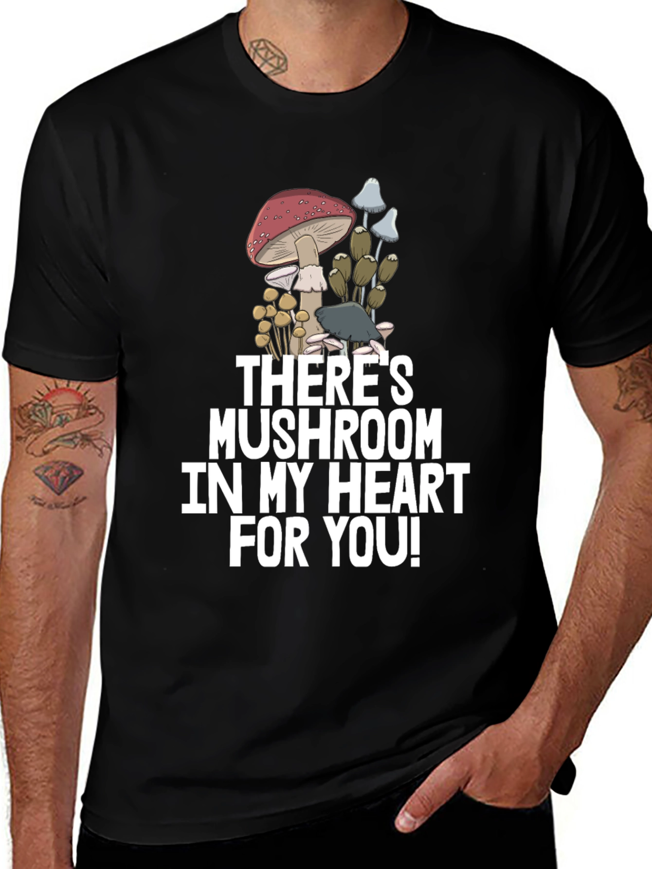 Mushroom Heart Graphic Tee