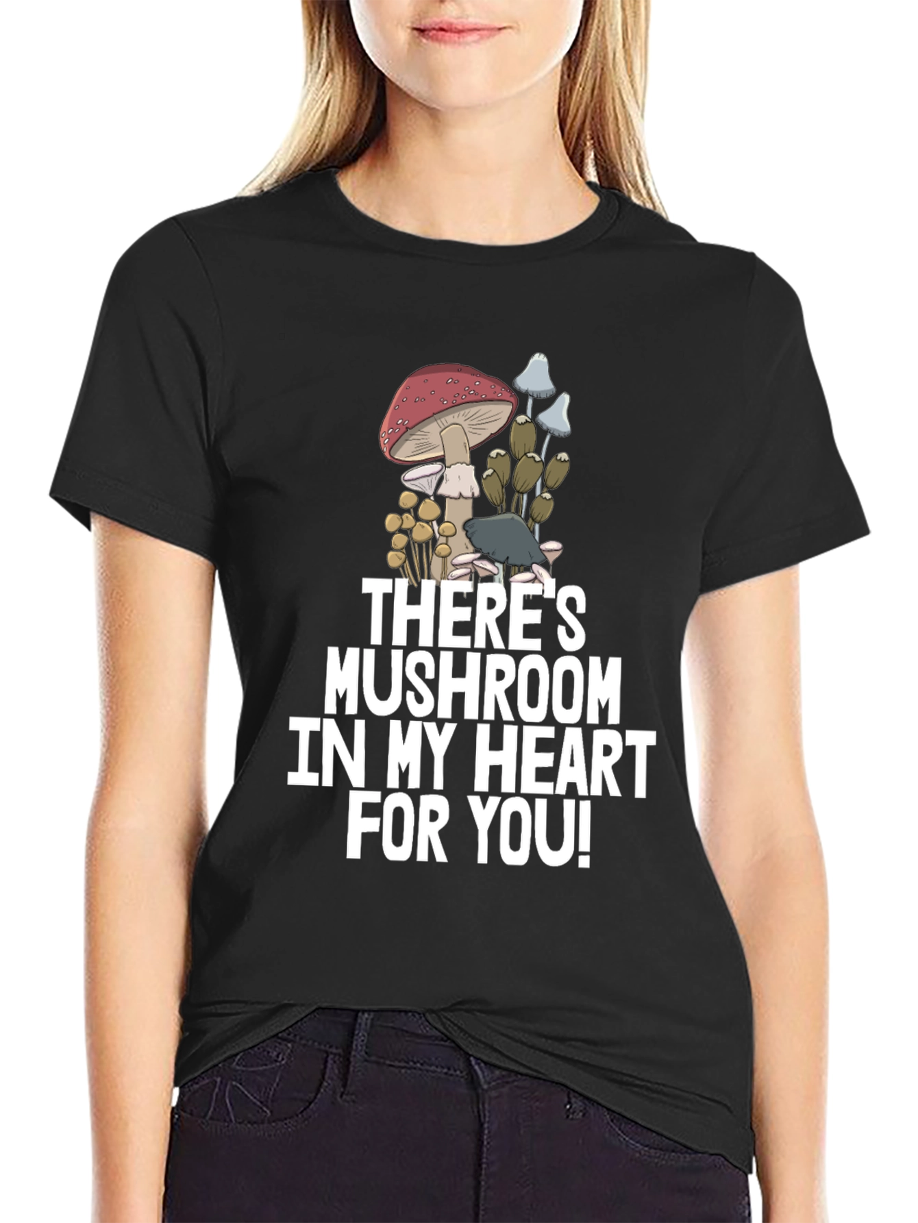 Mushroom Heart Graphic Tee