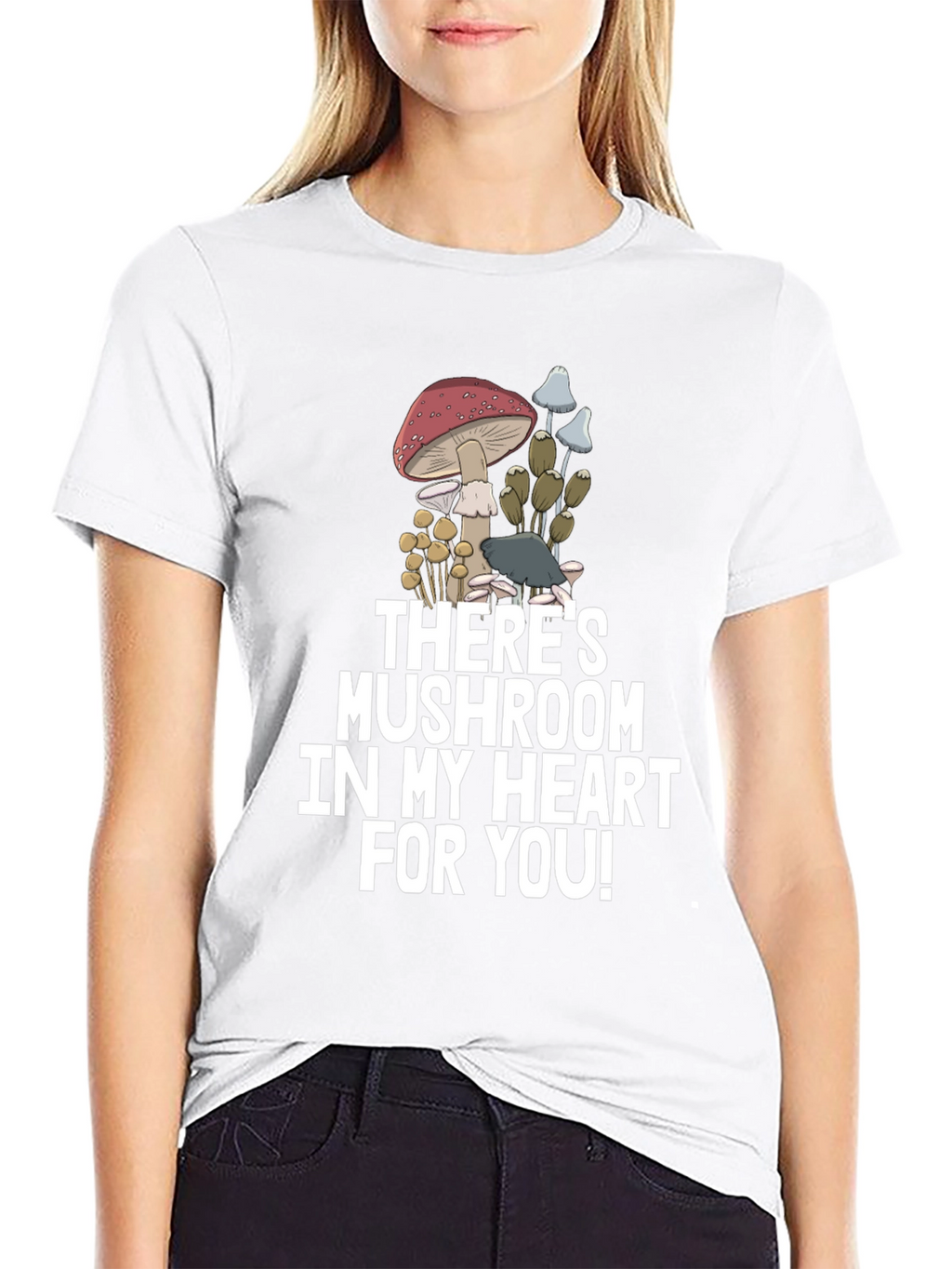 Mushroom Heart Graphic Tee