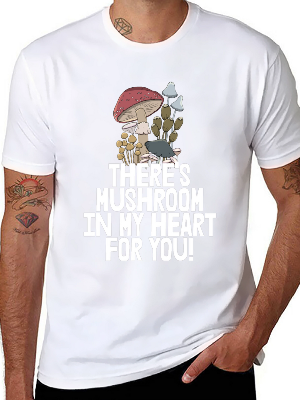Mushroom Heart Graphic Tee