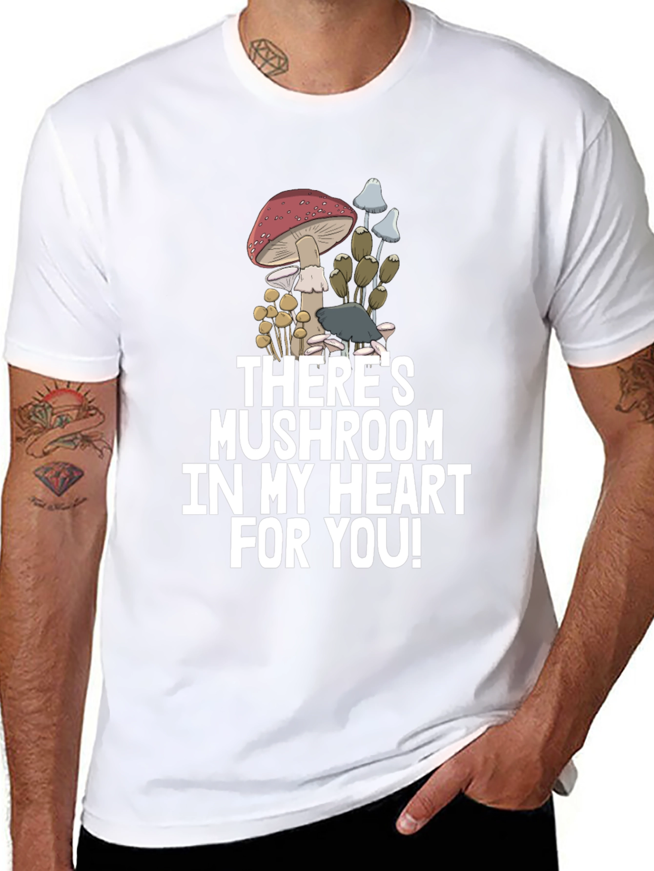 Mushroom Heart Graphic Tee