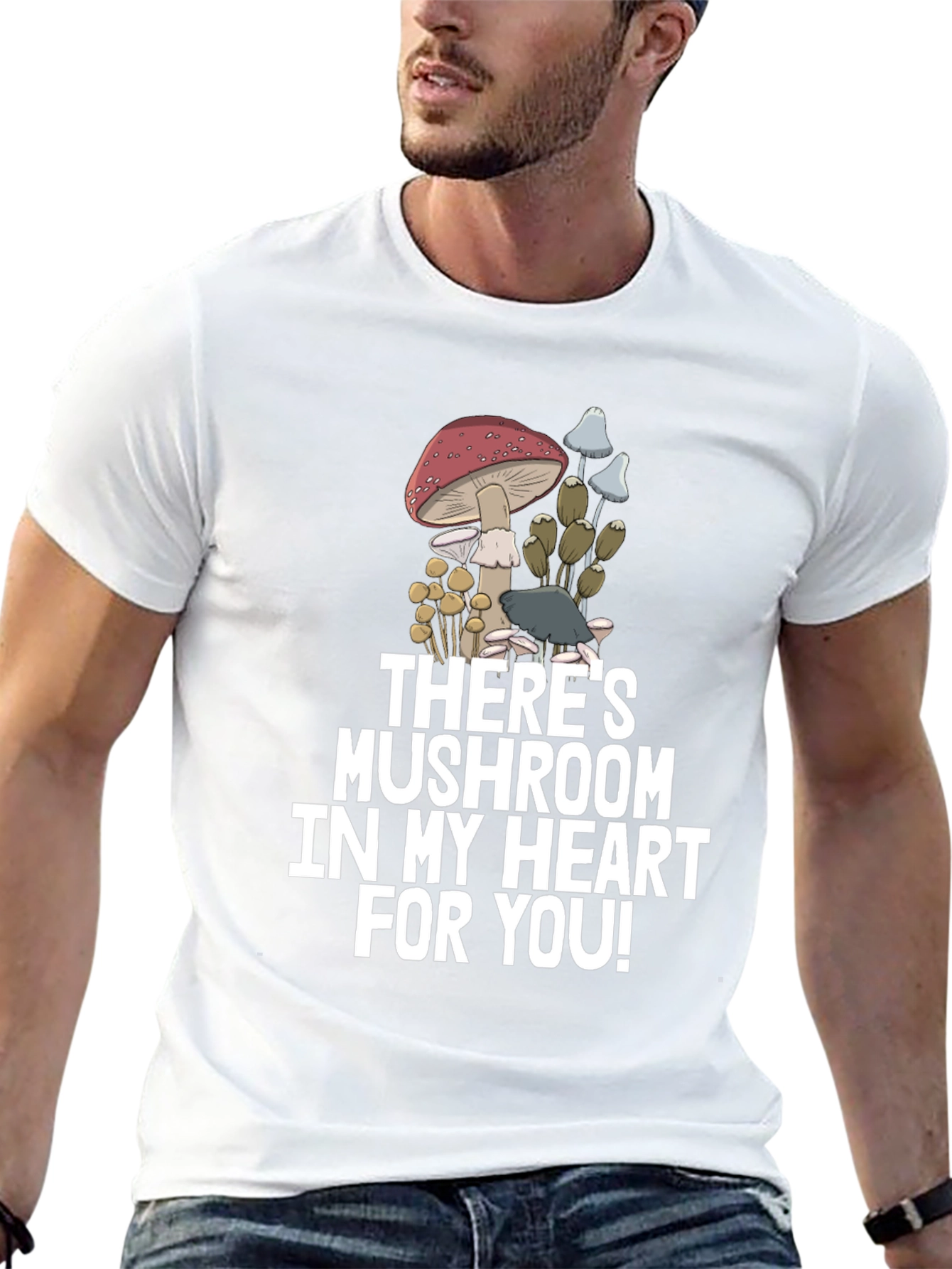 Mushroom Heart Graphic Tee