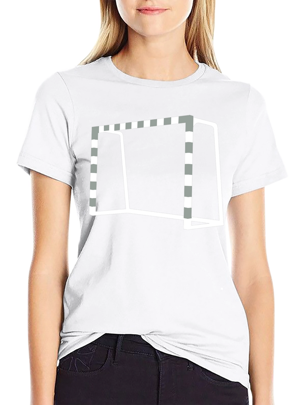 Goal Graphic Tee - Black Cotton Blend T-Shirt