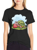 Turtle and Strawberry Graphic Tee