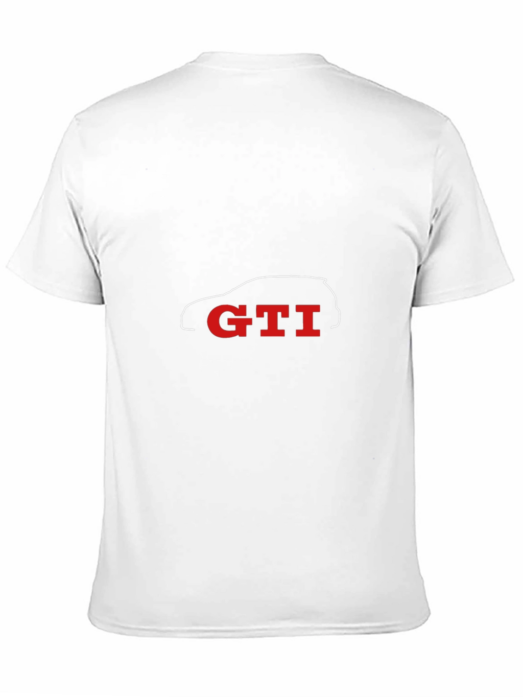 GTI Car Silhouette Black T-Shirt