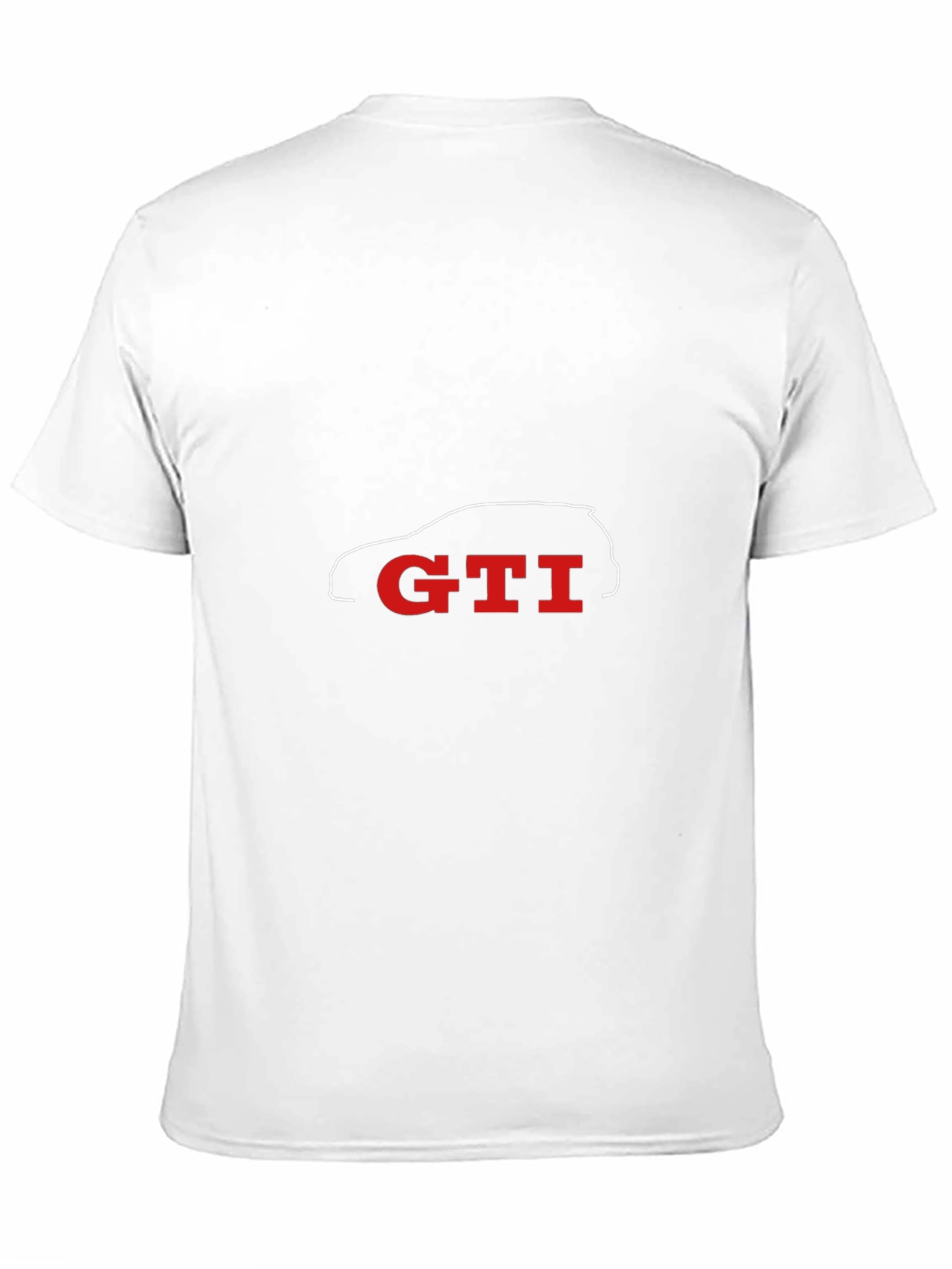 GTI Car Silhouette Black T-Shirt