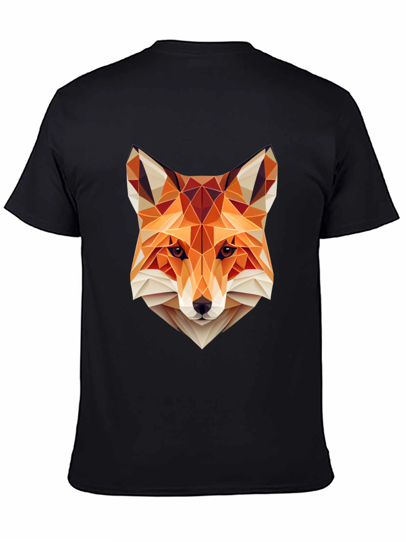 Geometric Fox Head Graphic T-Shirt - Stylish & Unique Design