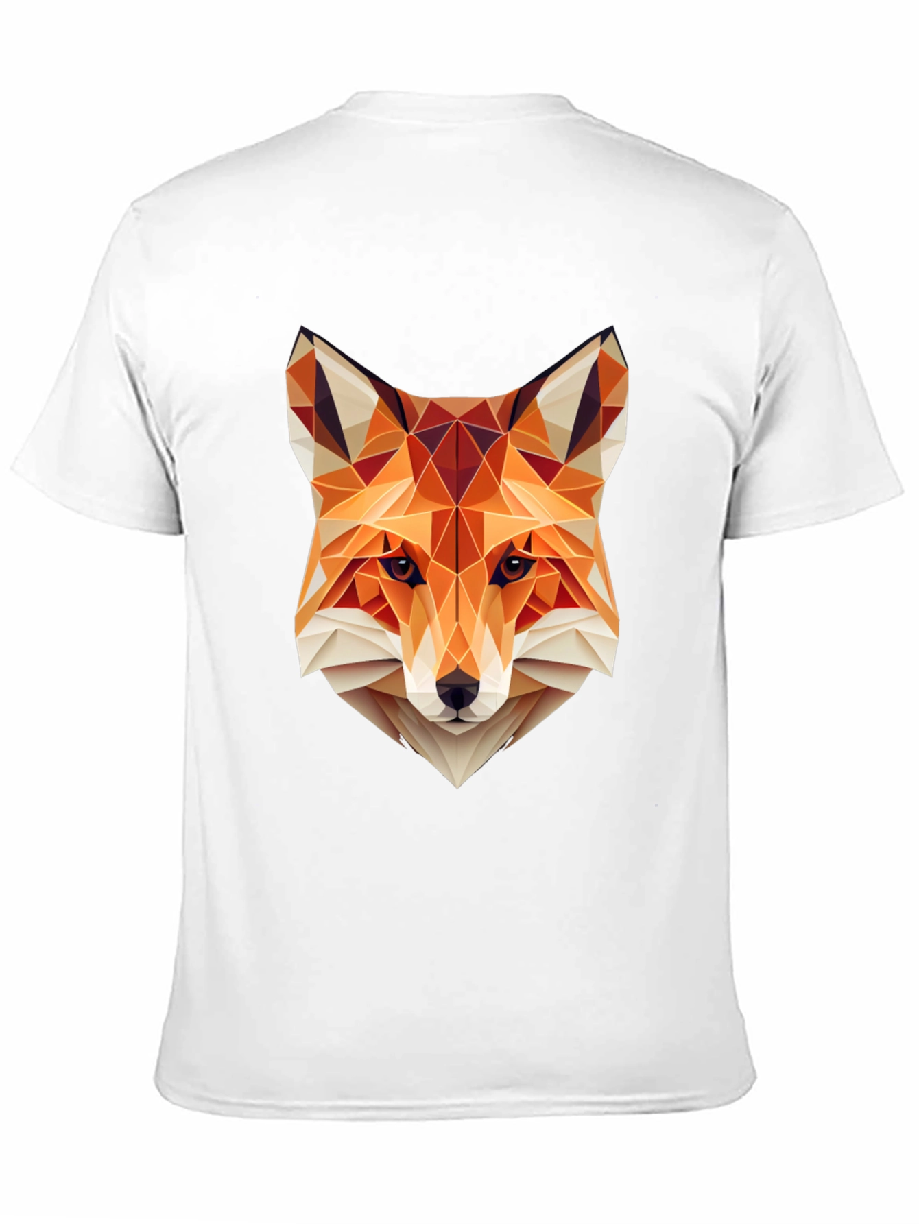 Geometric Fox Head Graphic T-Shirt - Stylish & Unique Design