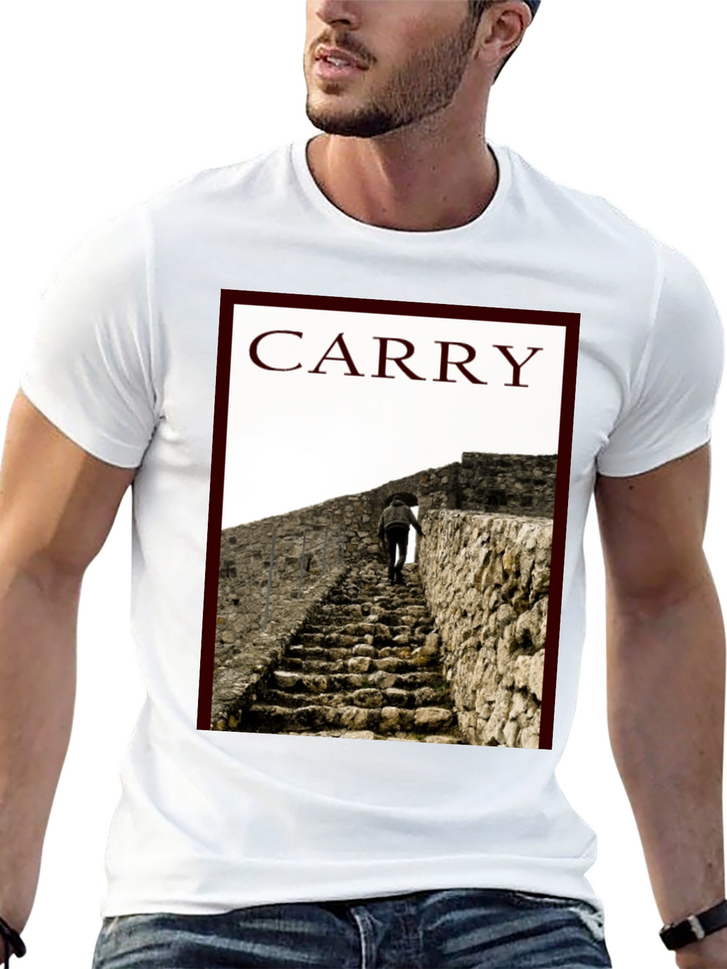 Carry Graphic Tee - Climb Your Way Up!