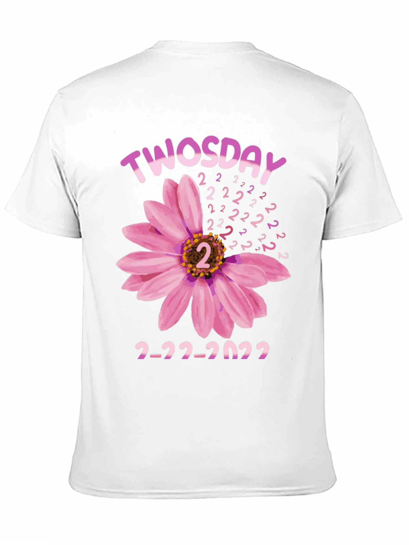 Twosday 2-22-2022 Floral Graphic T-Shirt