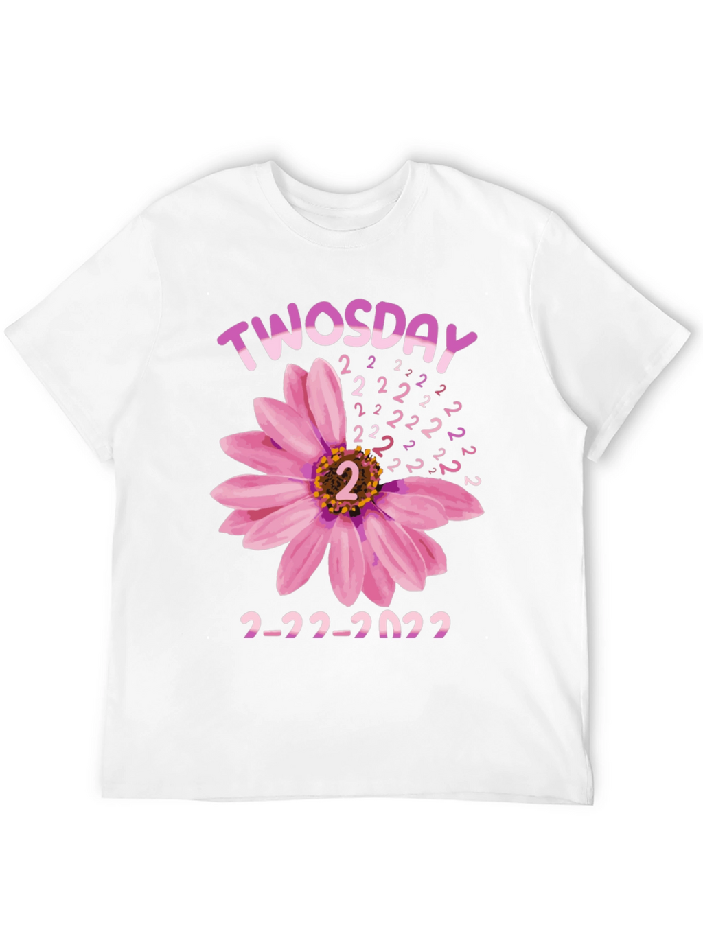 Twosday 2-22-2022 Floral Graphic T-Shirt