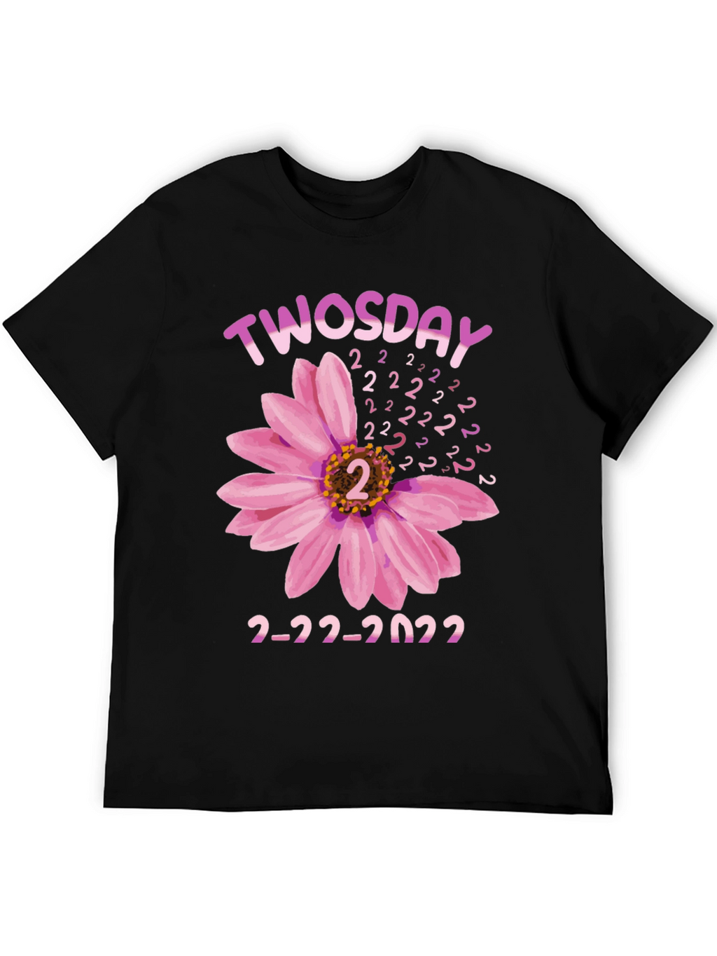 Twosday 2-22-2022 Floral Graphic T-Shirt