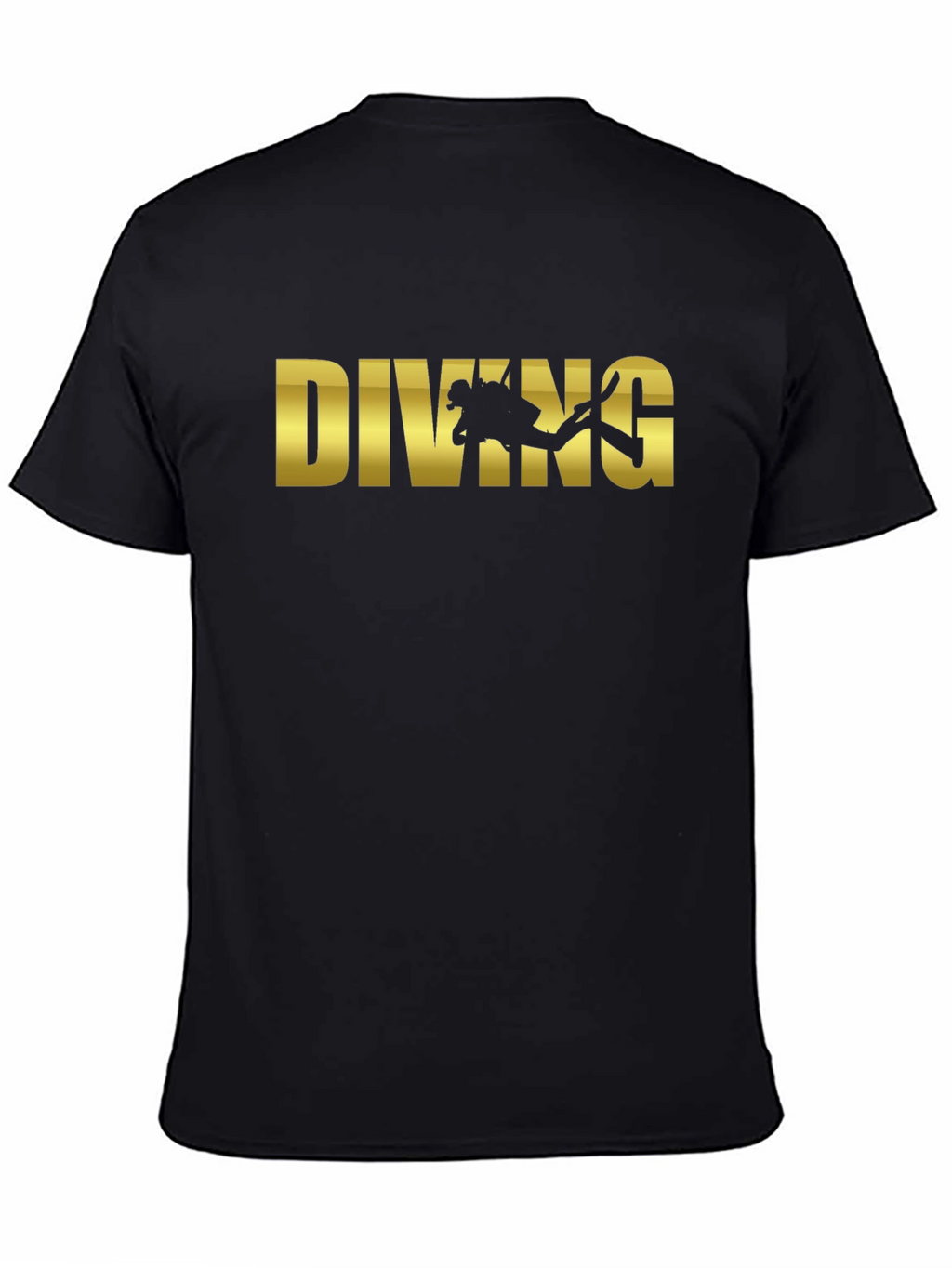 Diving Graphic T-Shirt - Black