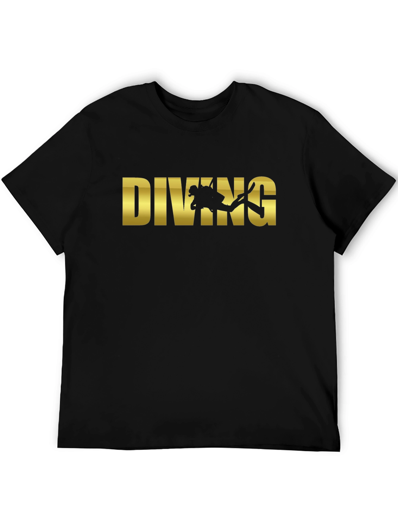 Diving Graphic T-Shirt - Black