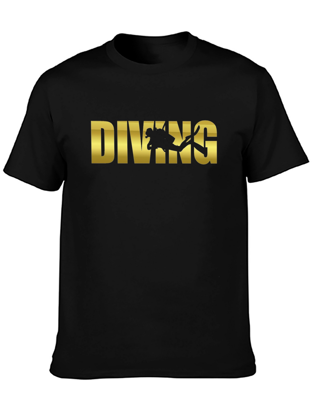 Diving Graphic T-Shirt - Black