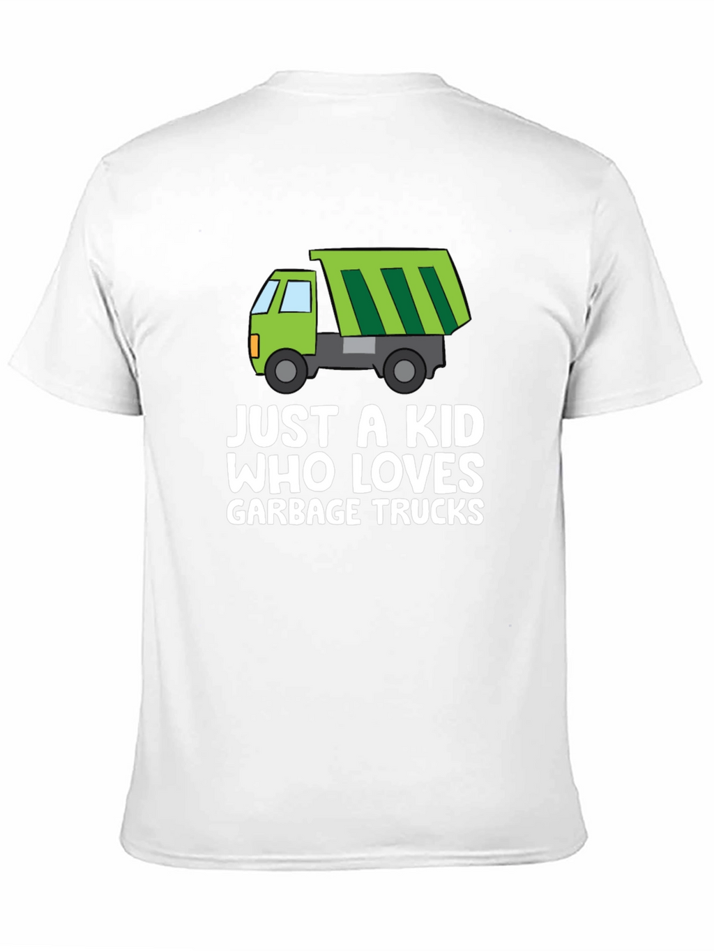 Just a Kid Who Loves Garbage Trucks Graphic Tee