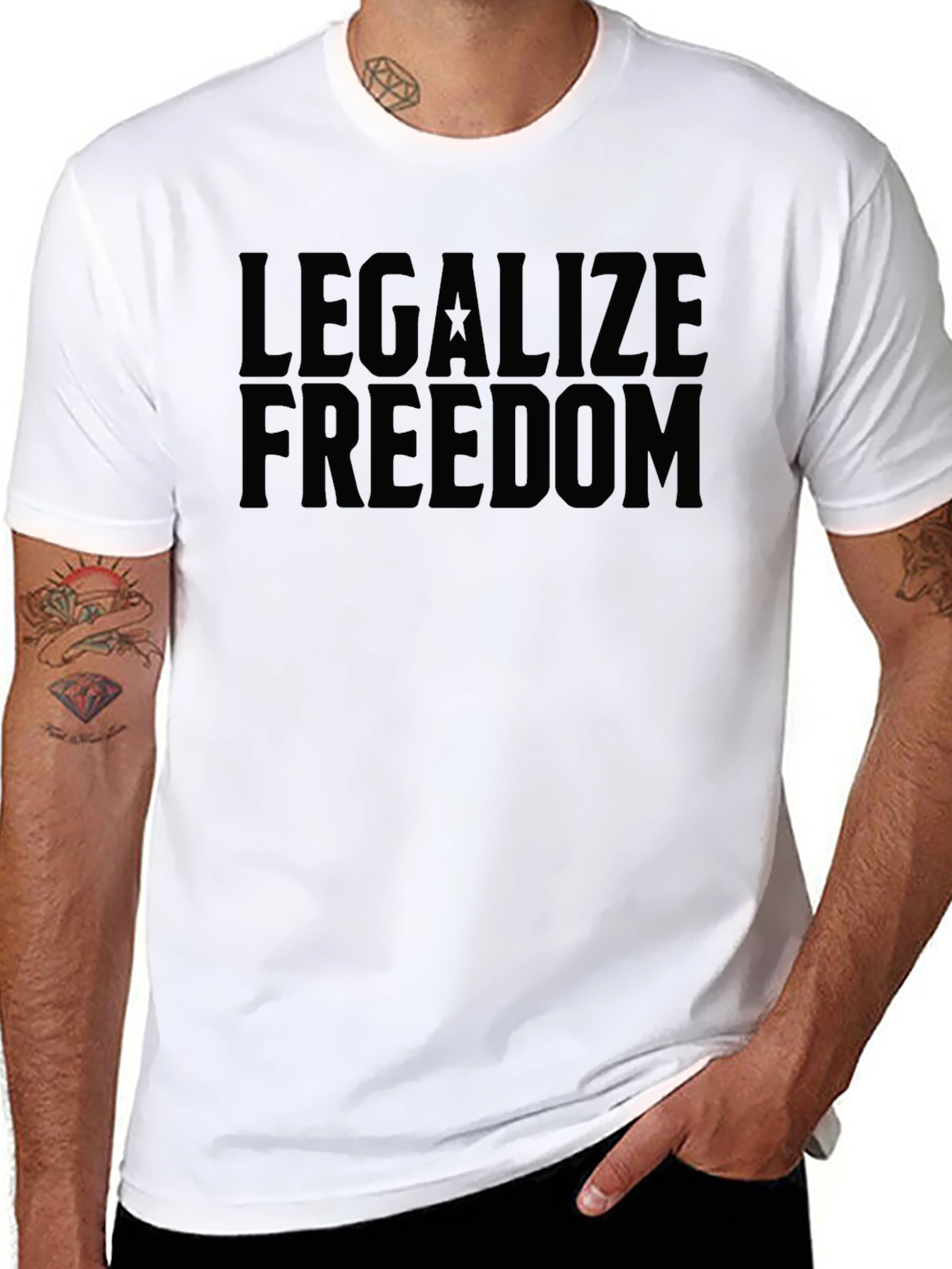 Legalize Freedom Graphic Tee - Black