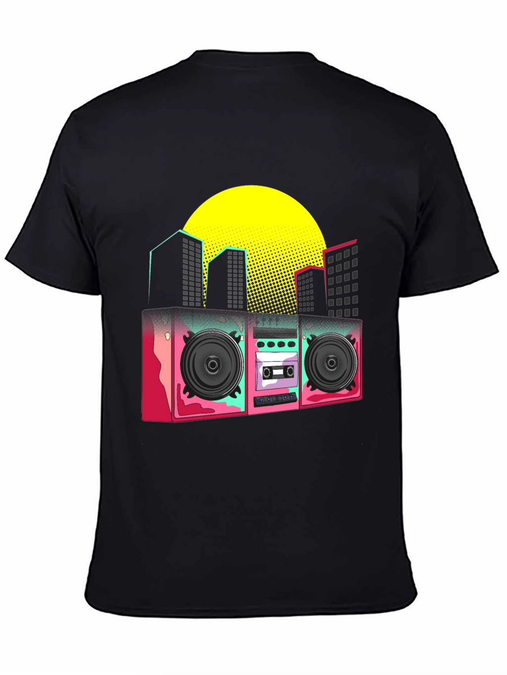 Retro Boombox Graphic T-Shirt