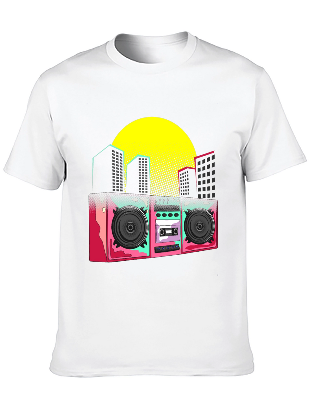 Retro Boombox Graphic T-Shirt