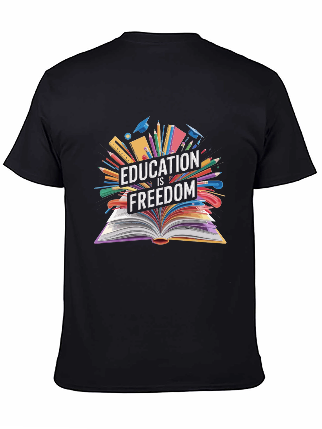 Education is Freedom Graphic T-Shirt