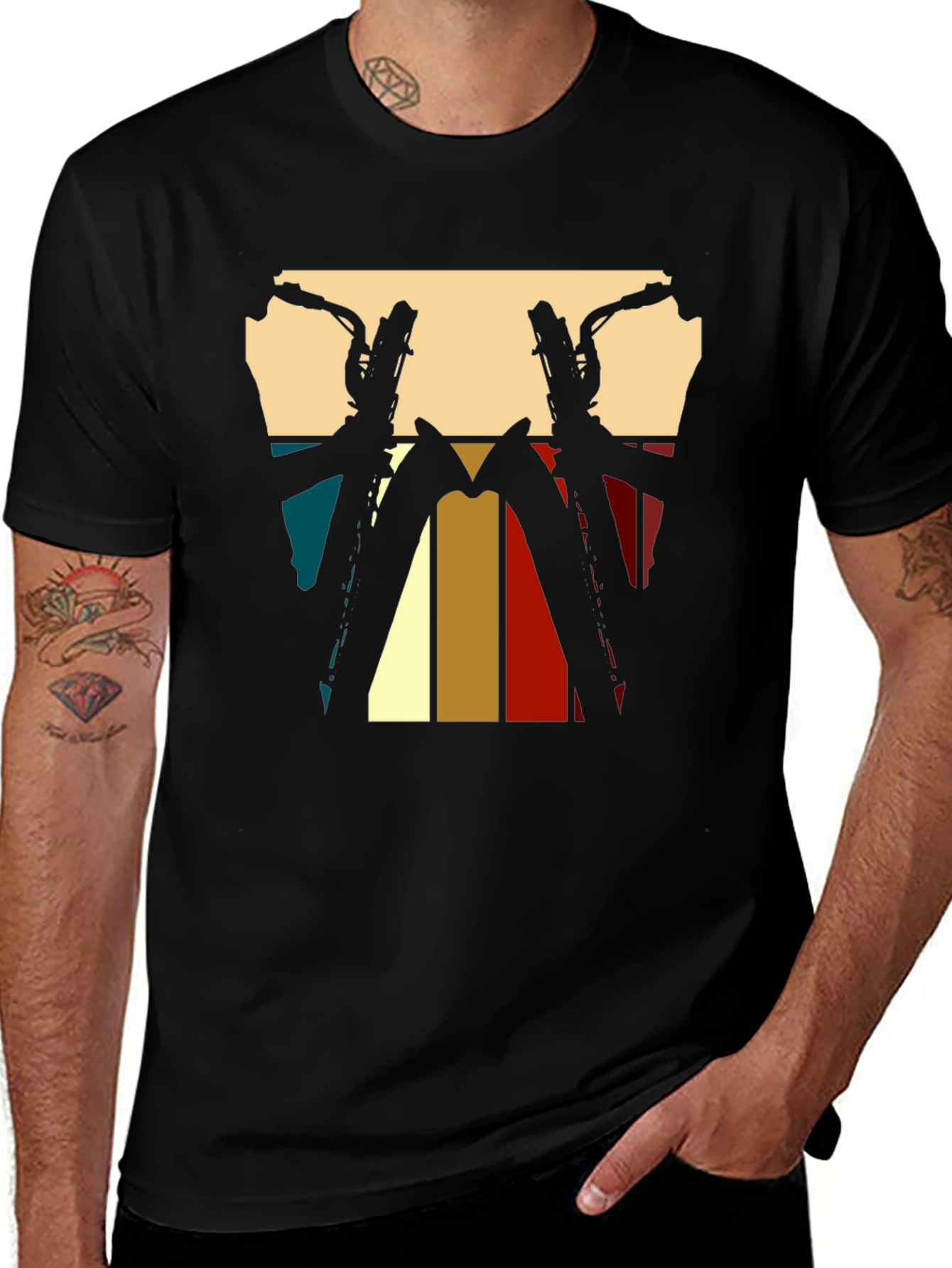 Retro Saxophone T-Shirt - Vintage Music Lover Tee