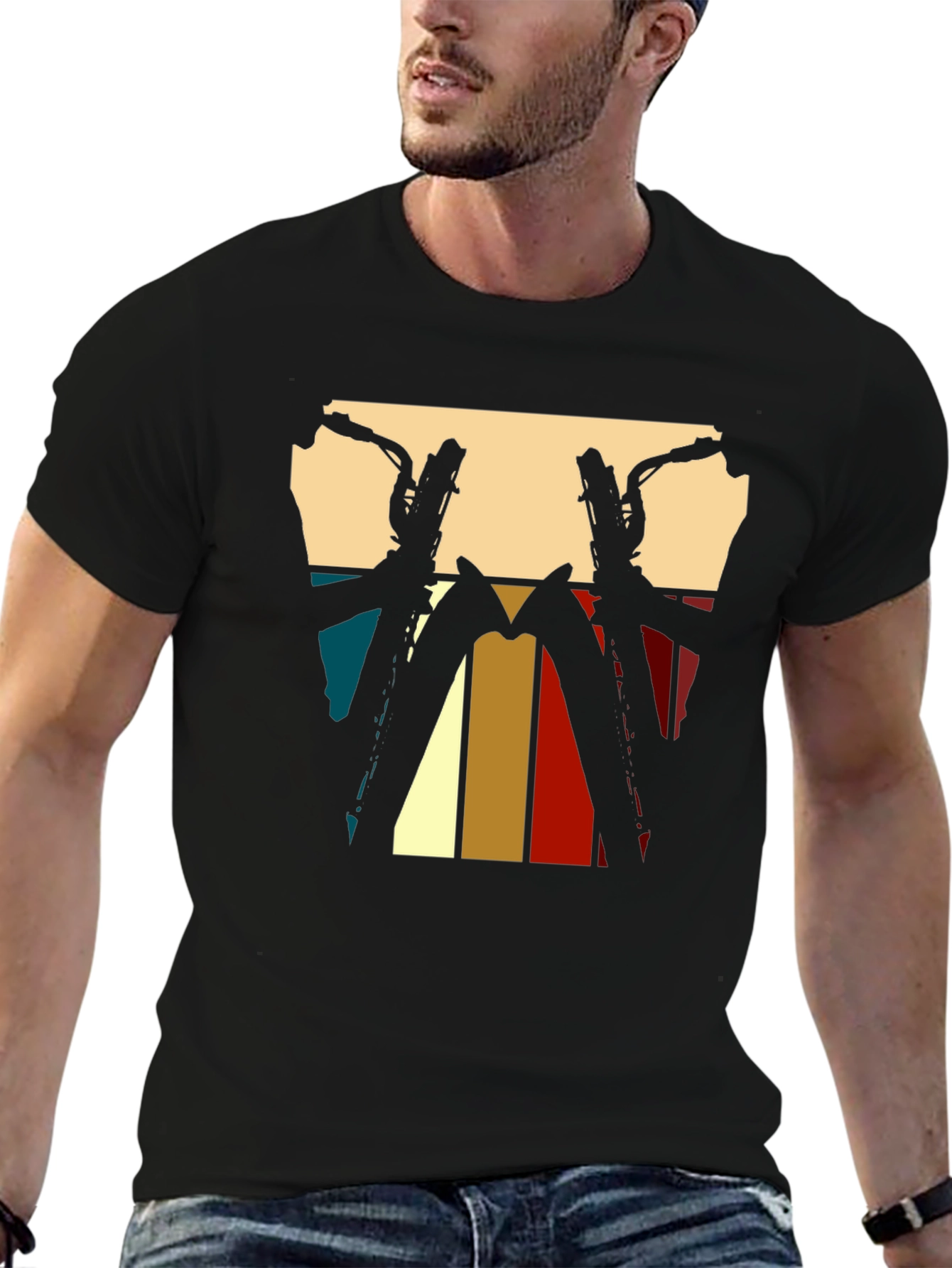 Retro Saxophone T-Shirt - Vintage Music Lover Tee