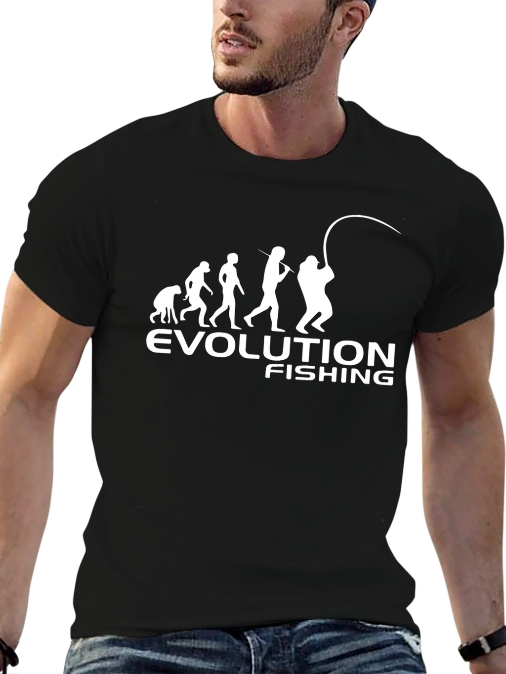 Evolution of Fishing Graphic Tee