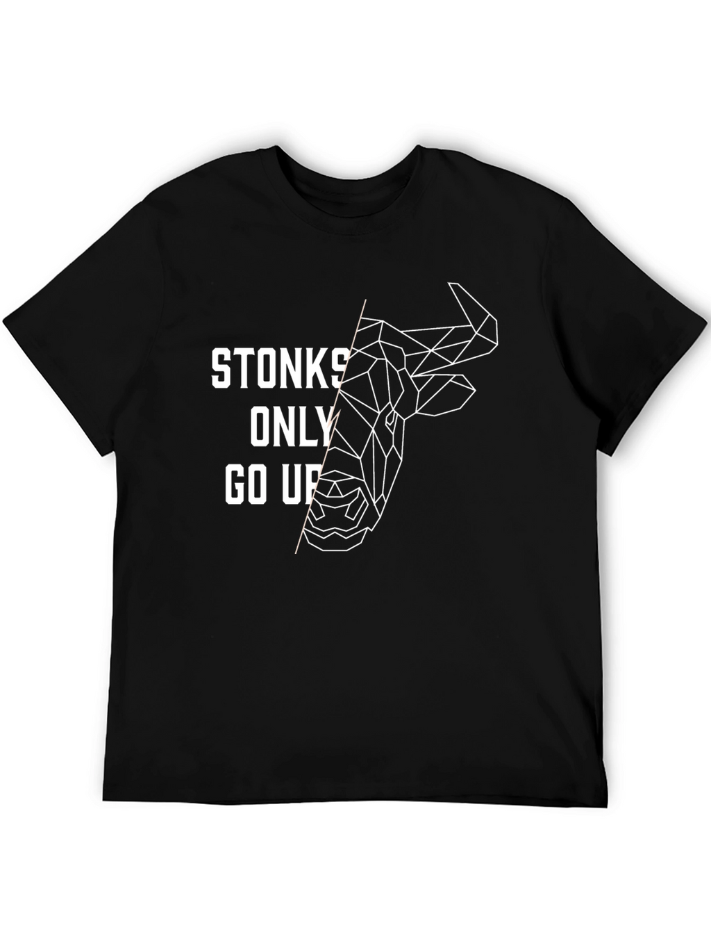 Stonks Only Go Up Graphic Tee - Black
