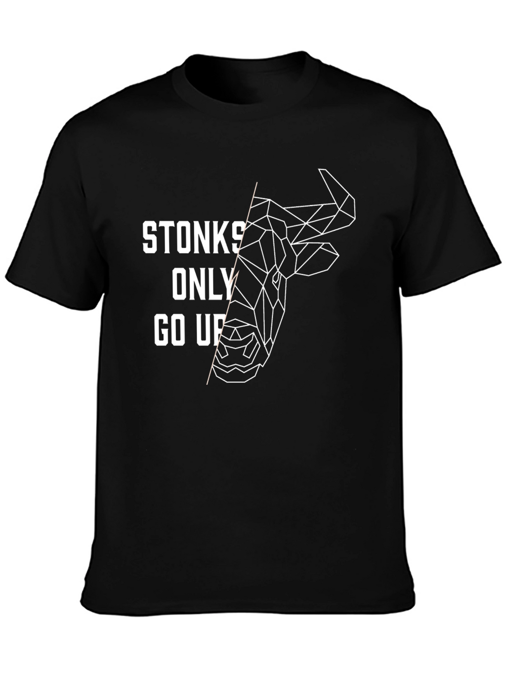 Stonks Only Go Up Graphic Tee - Black