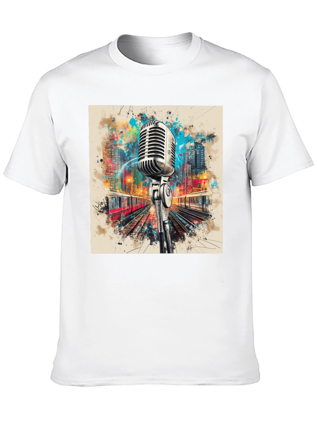 Retro Microphone Graphic Tee