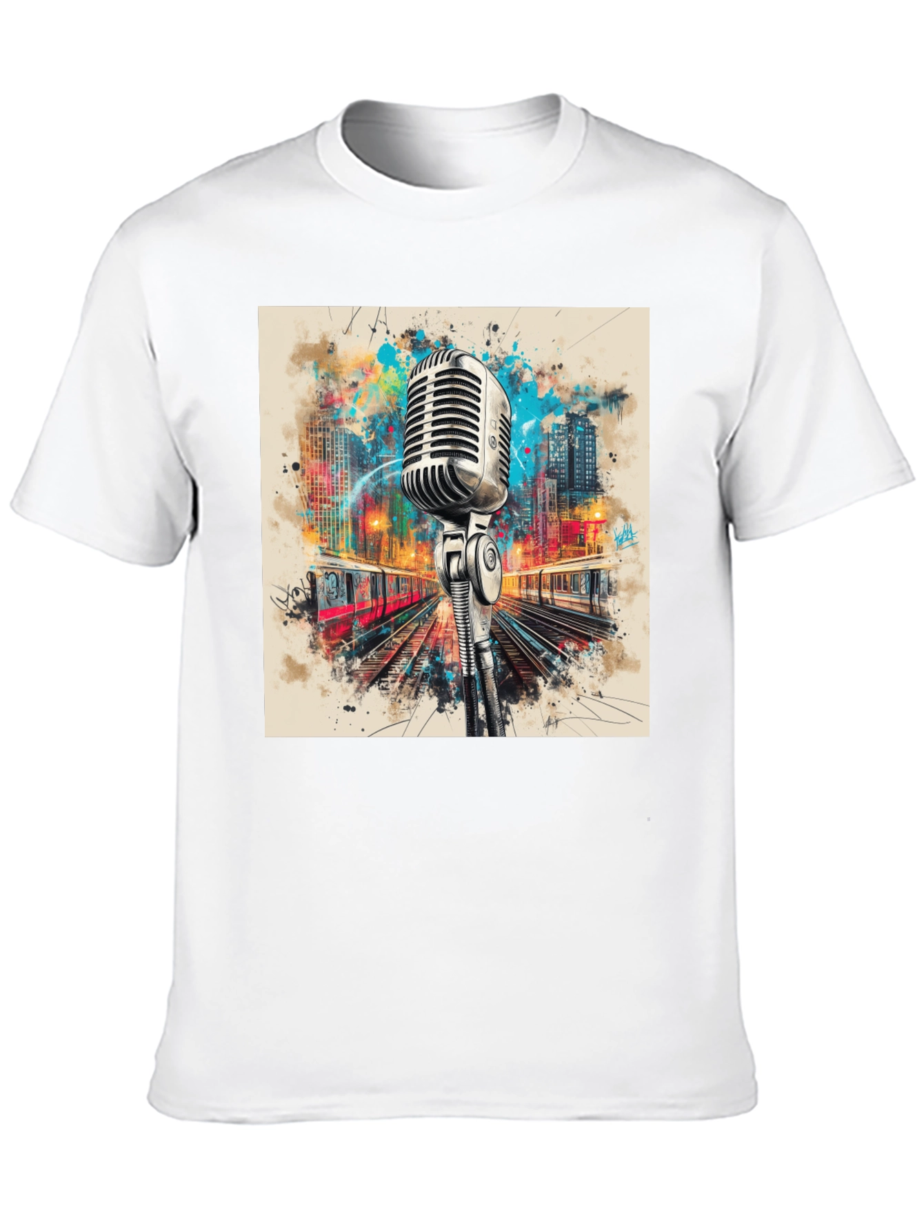 Retro Microphone Graphic Tee