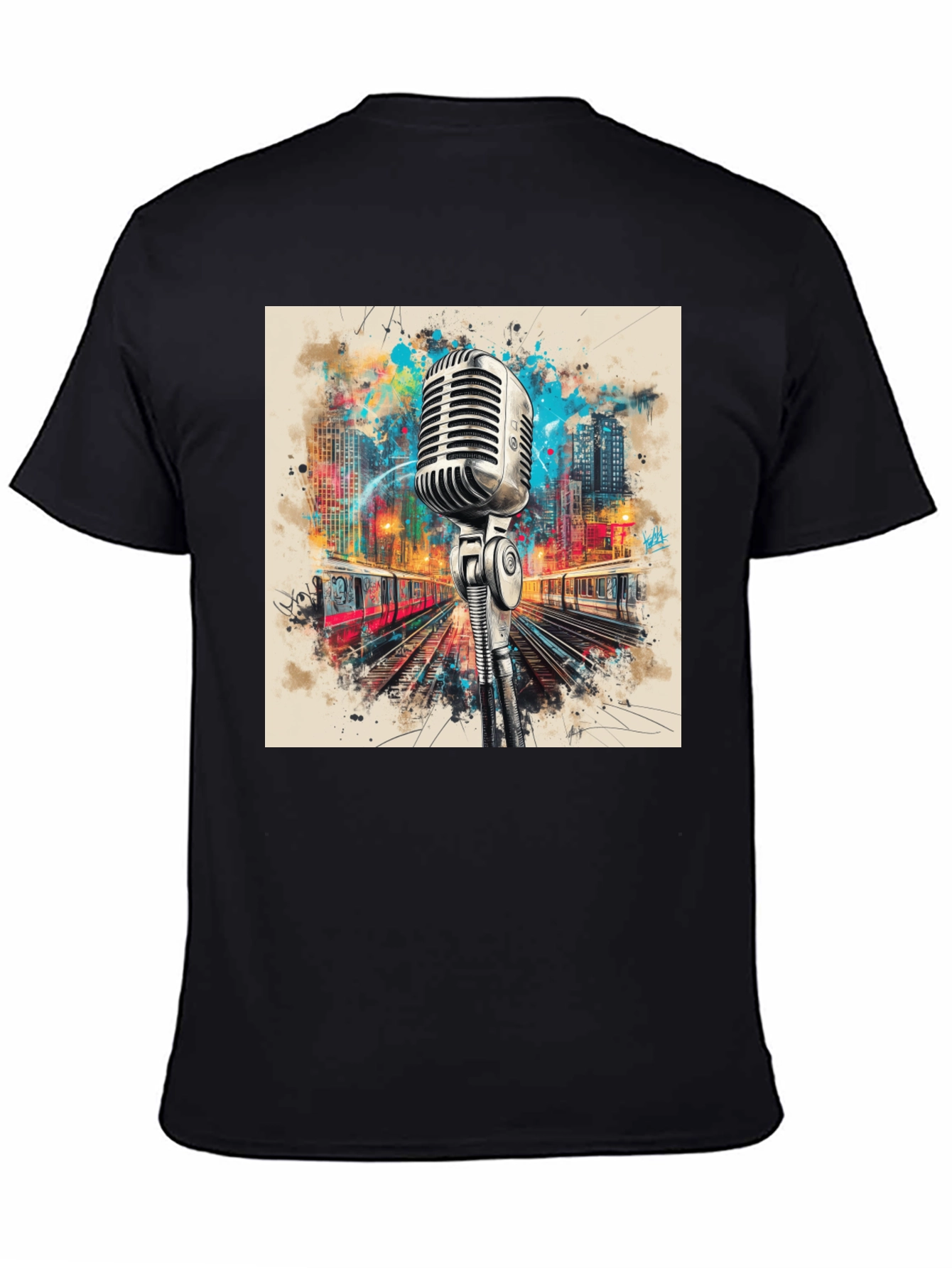 Retro Microphone Graphic Tee