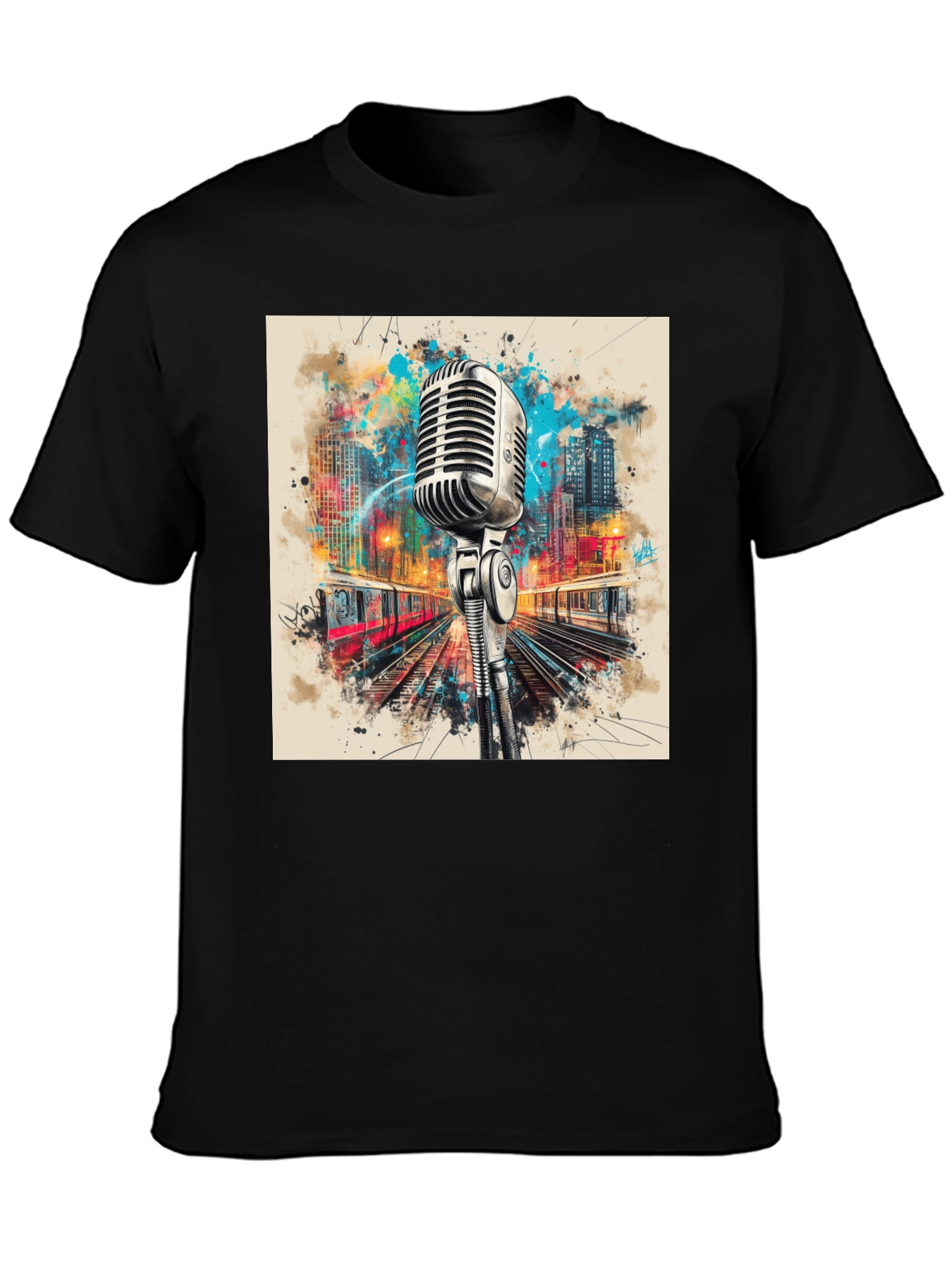 Retro Microphone Graphic Tee
