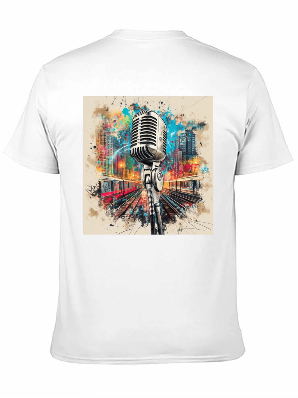 Retro Microphone Graphic Tee