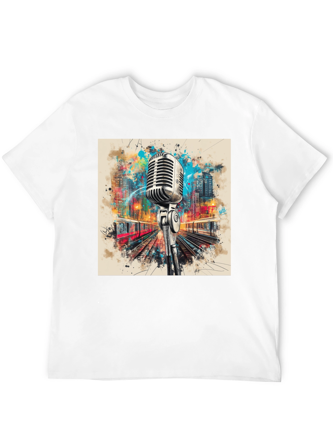 Retro Microphone Graphic Tee