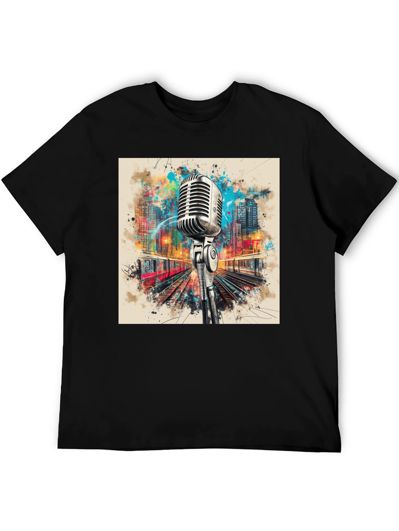 Retro Microphone Graphic Tee