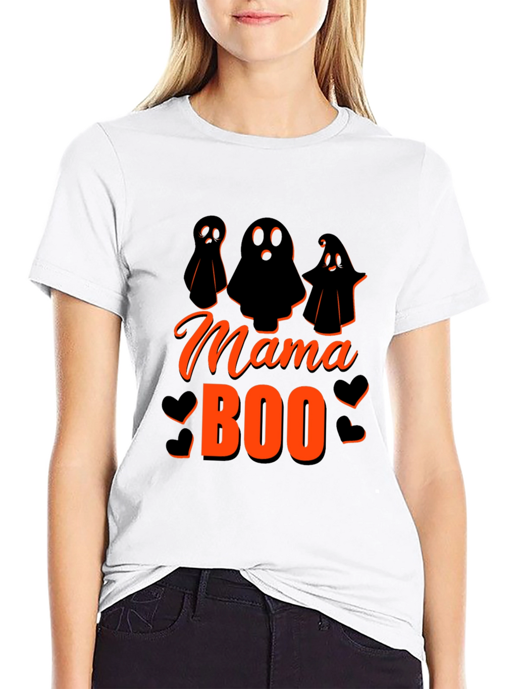 Mama Boo Halloween T-Shirt