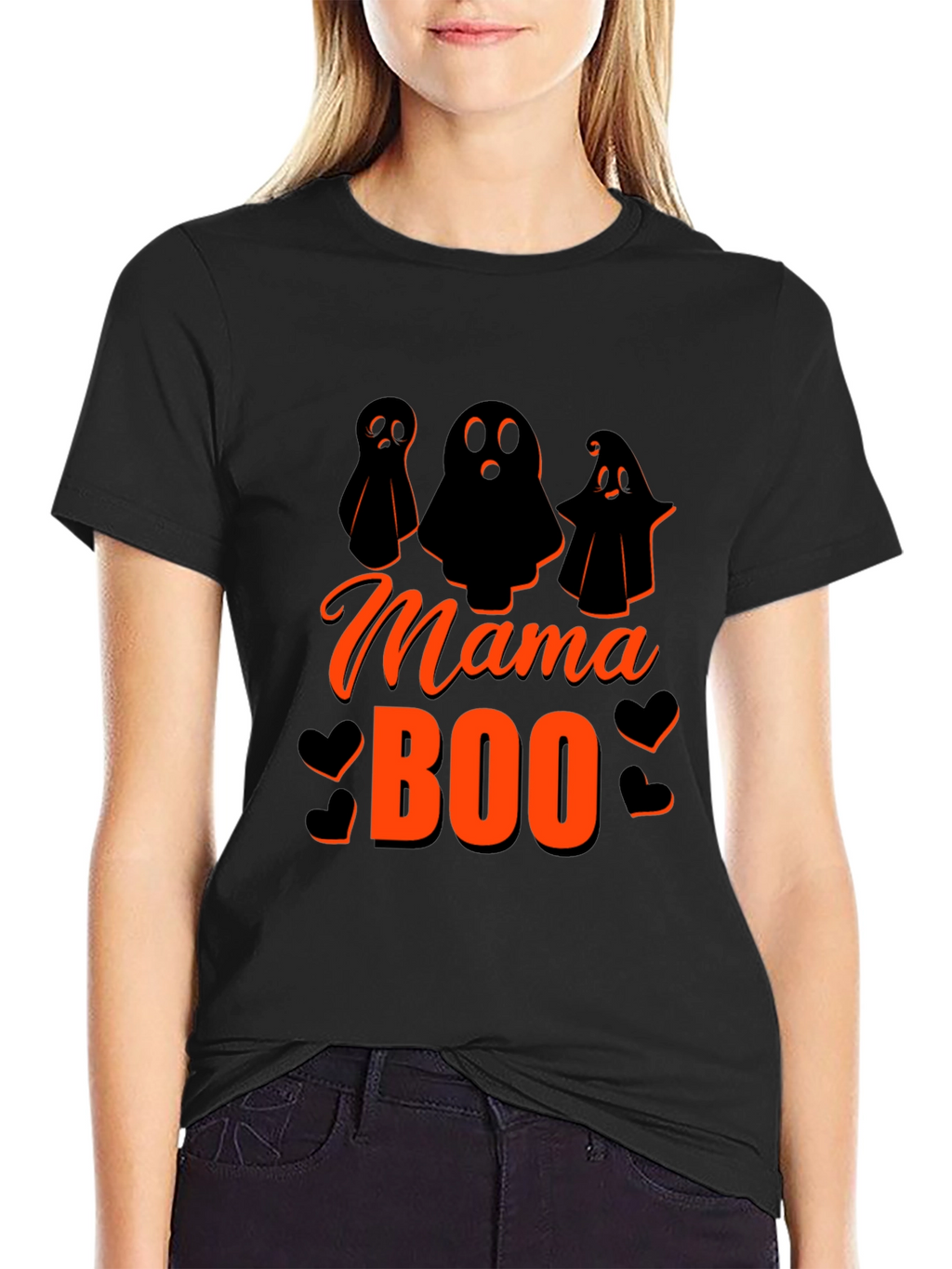 Mama Boo Halloween T-Shirt