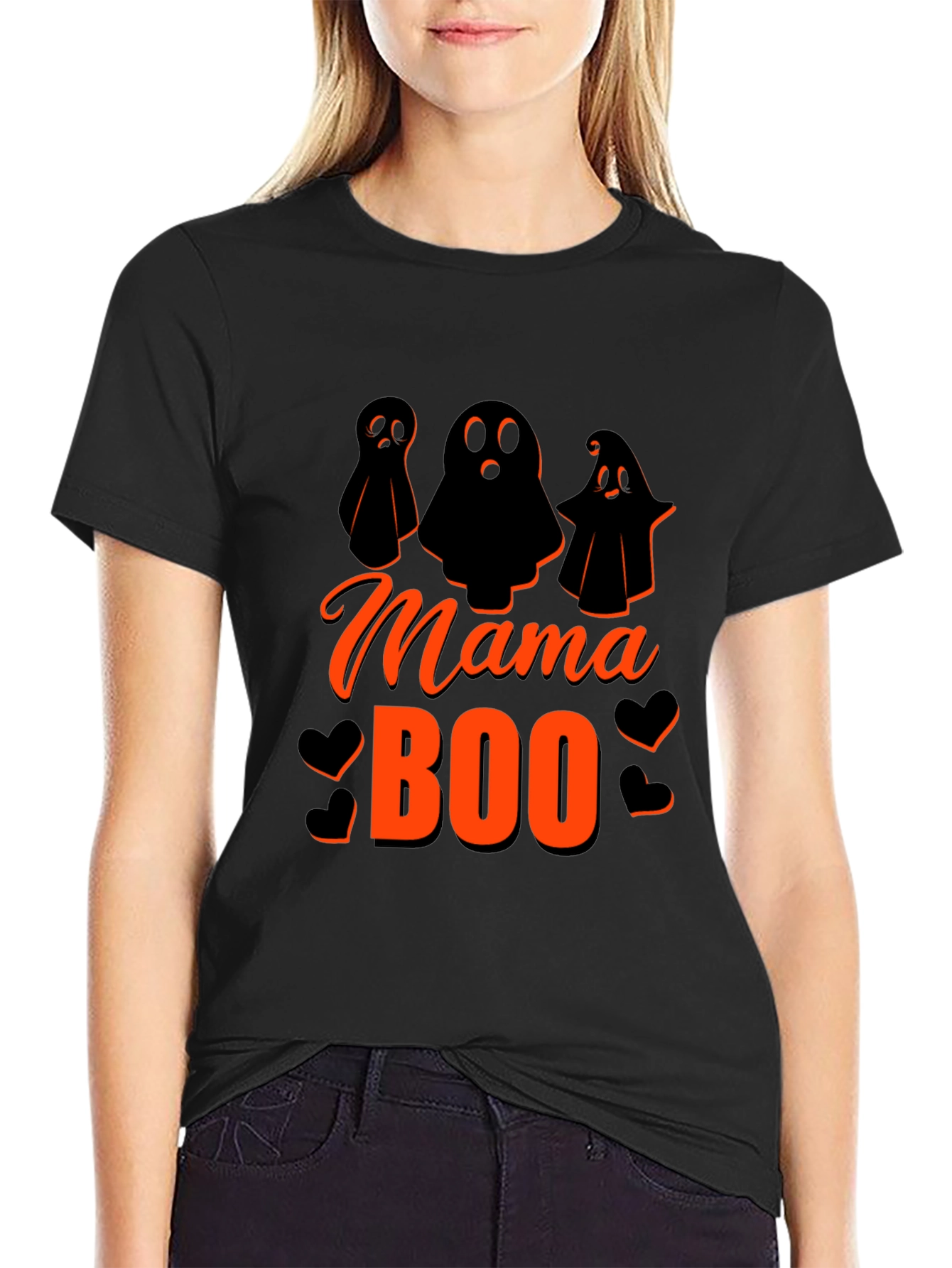 Mama Boo Halloween T-Shirt