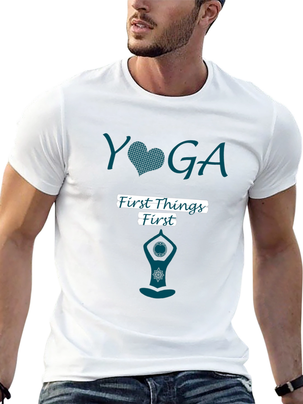 Yoga First Things First Graphic Tee