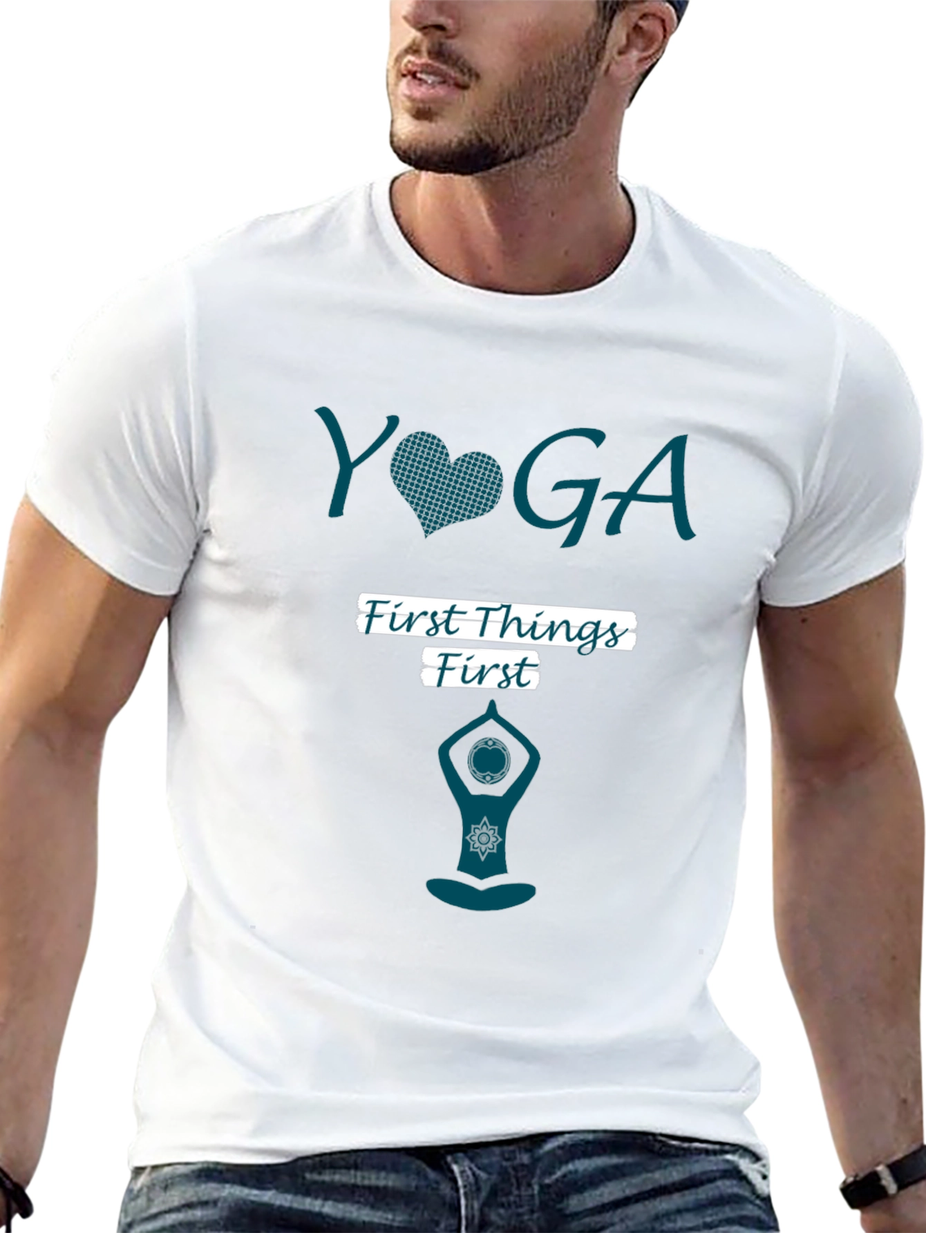 Yoga First Things First Graphic Tee