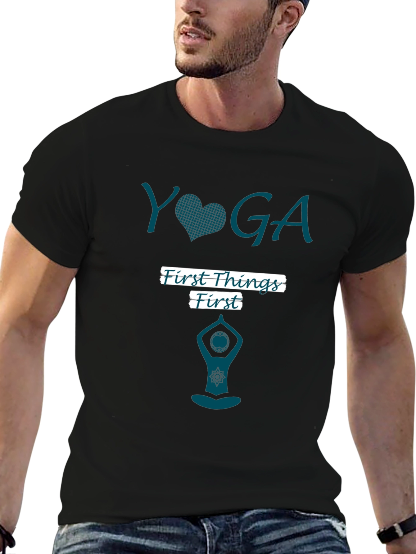 Yoga First Things First Graphic Tee