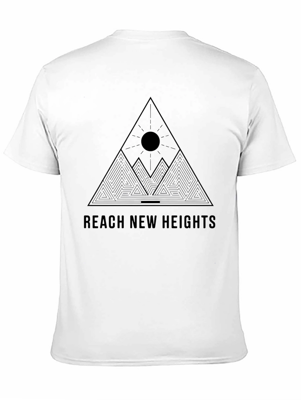 Reach New Heights Black Graphic Tee
