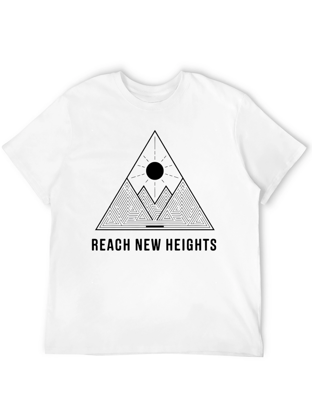 Reach New Heights Black Graphic Tee